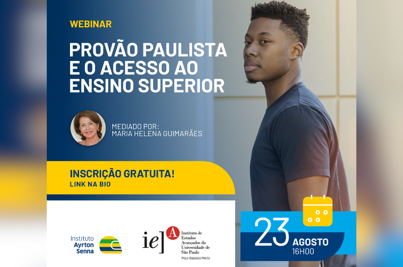 Cátedra promove segundo webinar sobre Provão Paulista